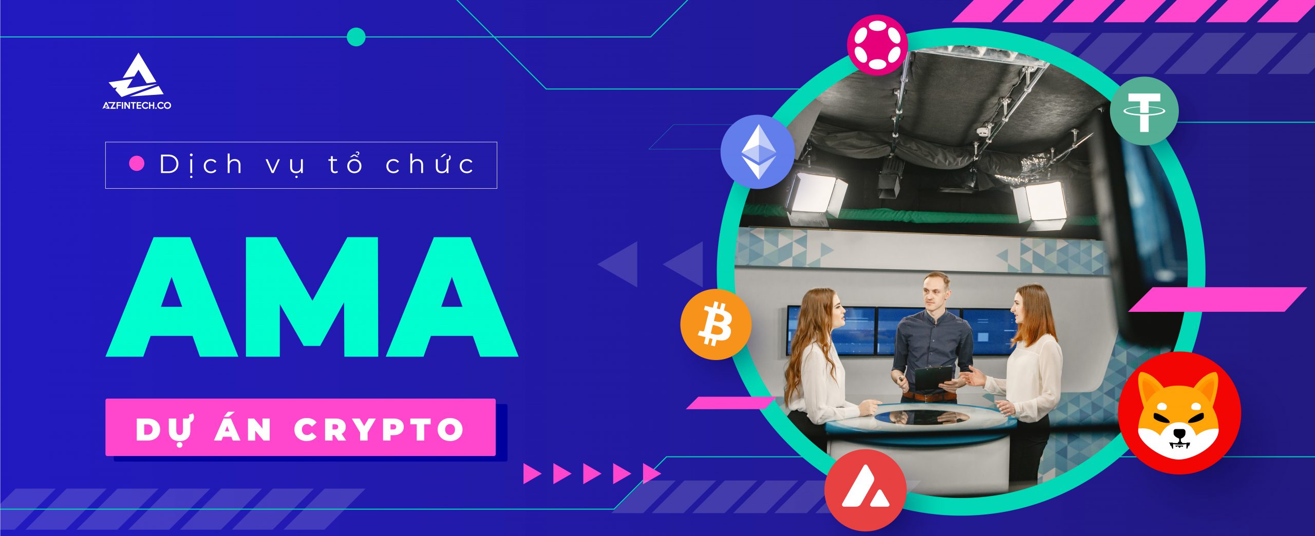 Dịch vụ tổ chức AMA dự án Blockchain Crypto